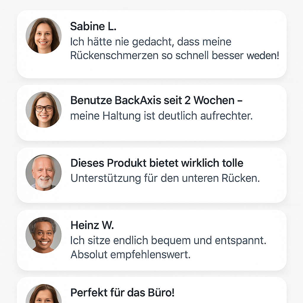 BackAxis – Rückenkomfort verbessern