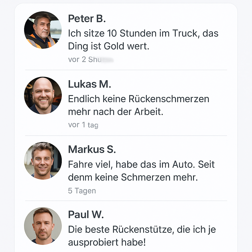 BackAxis – Rückenkomfort verbessern