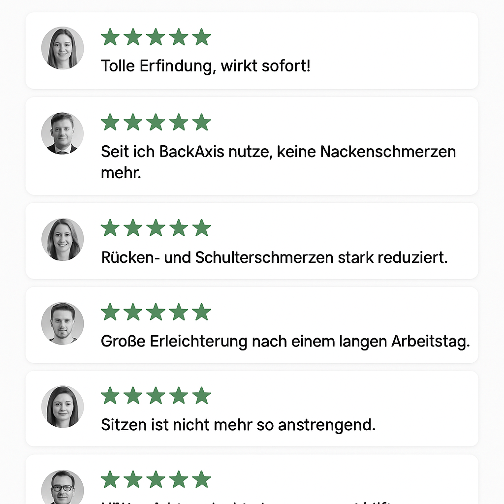 BackAxis – Rückenkomfort verbessern