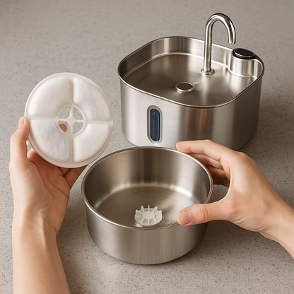 PuraPaws Automatischer Katzenbrunnen – Leise, Hygienisch & Langlebig für gesunde Haustiere