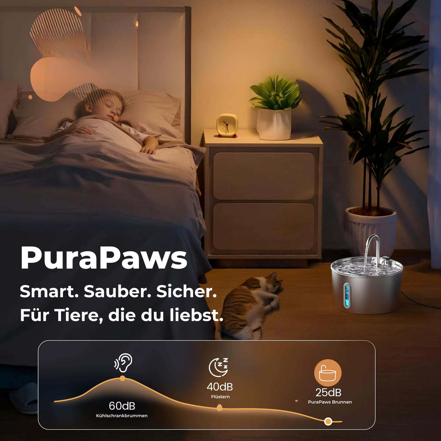 PuraPaws Automatischer Katzenbrunnen – Leise, Hygienisch & Langlebig für gesunde Haustiere