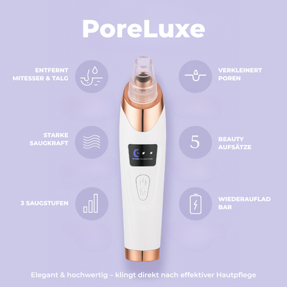 PoreLuxe Elegant & hochwertig – klingt direkt nach effektiver Hautpflege