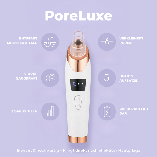 PoreLuxe Elegant & hochwertig – klingt direkt nach effektiver Hautpflege