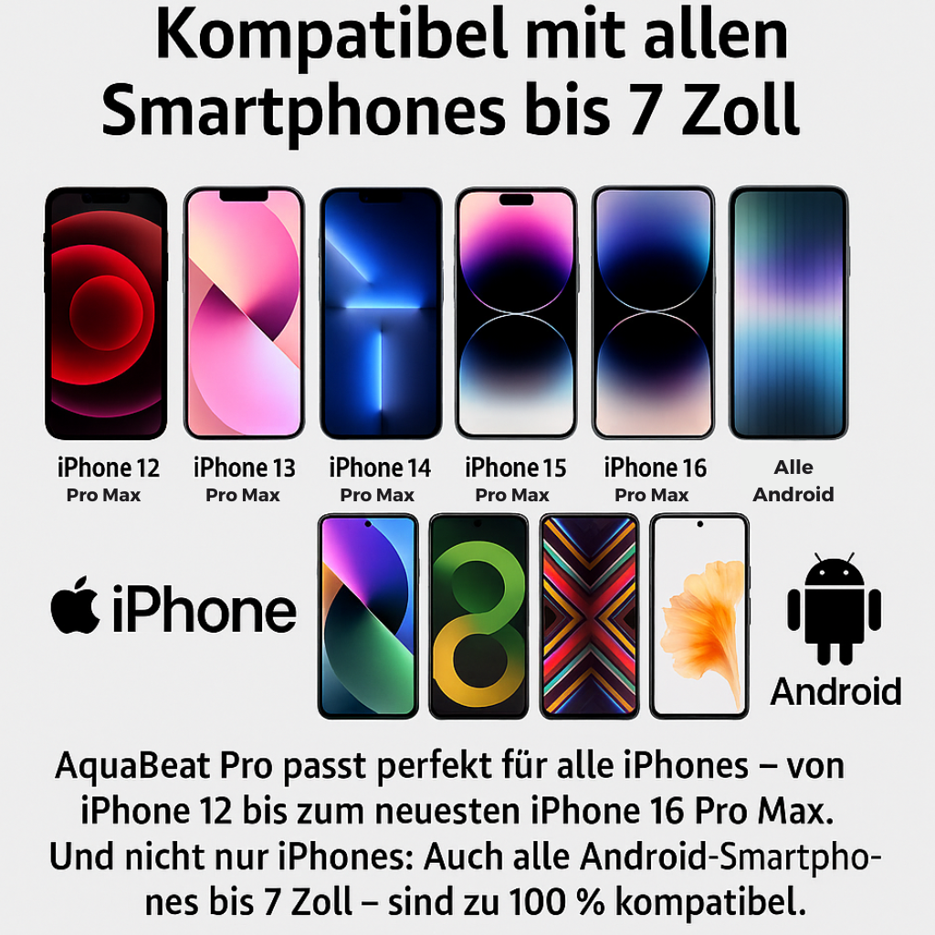 AquaBeat Pro - Genieße deine Lieblingsmusik – selbst im Dampf