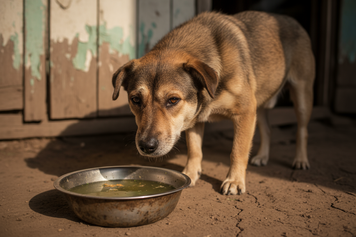 anstatt Futter muss Wasser sein