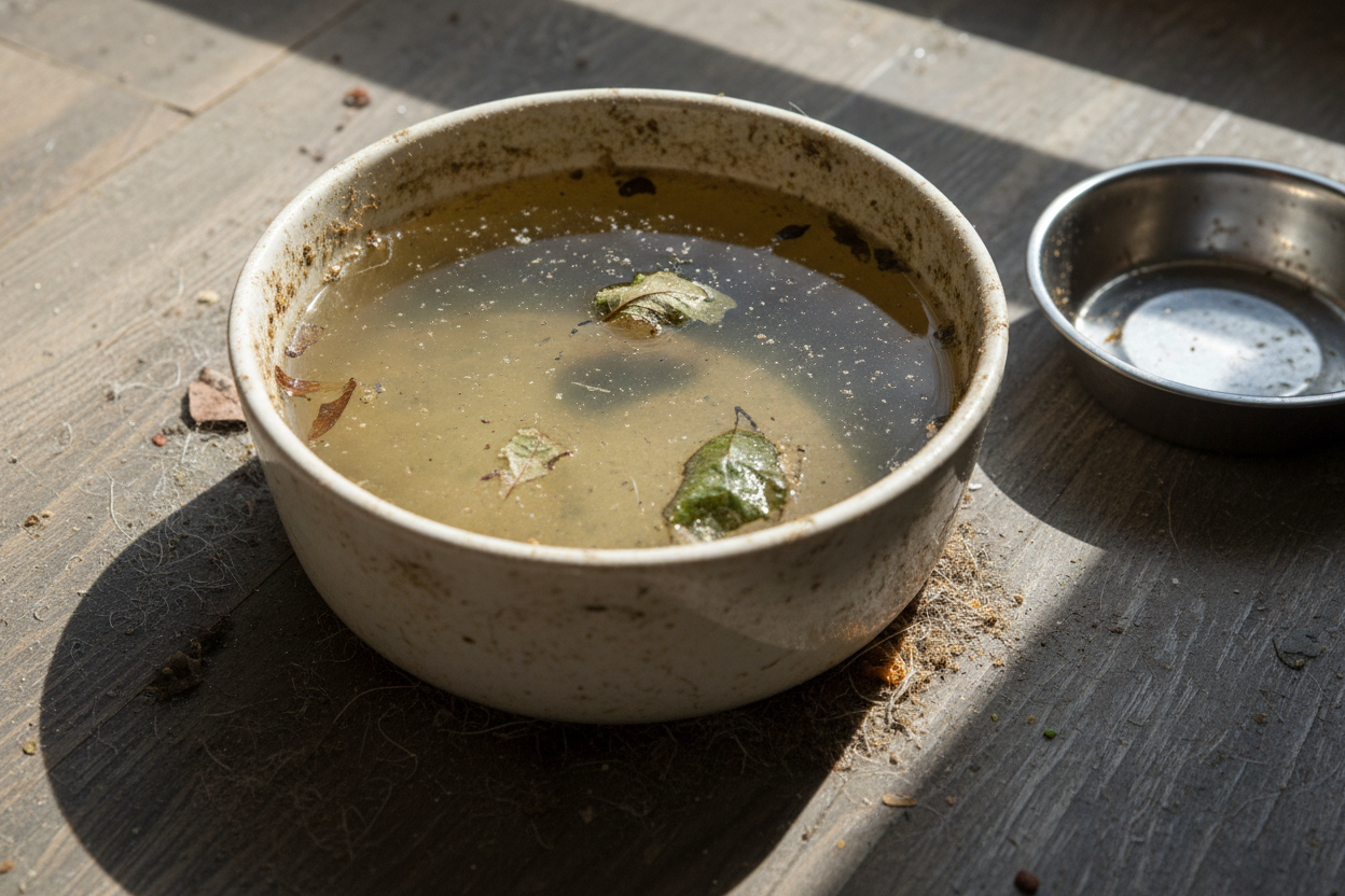 schelchte wasser zustand für Haustiere